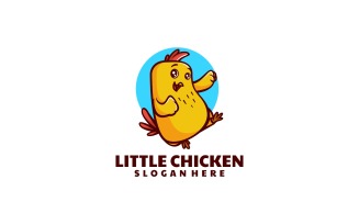 Little Chicken Simple Mascot Logo Style