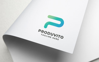 Professional Productivity Letter P Logo