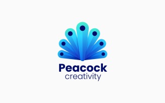 Vector Peacock Gradient Logo