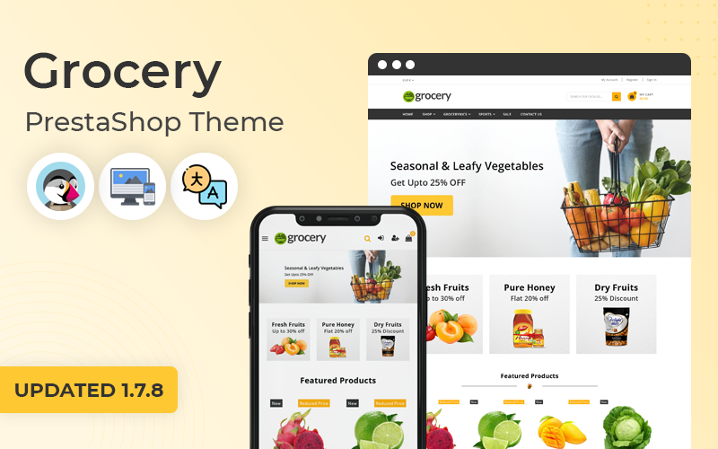 Grocery - Premium Grocery Store Prestashop Theme