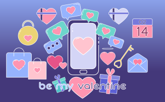 Be My Valentine - Ready to use Vector Icons for Valentine's Day