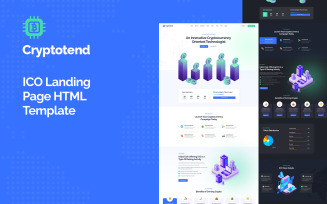 Cryptotend - ICO & Cryptocurrency HTML Template