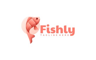 Fish Gradient Logo Design
