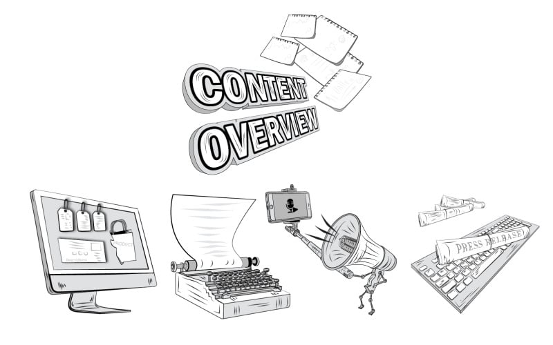 Illustration Content Category Vector Graphic