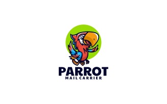 Parrot Cartoon Logo Template