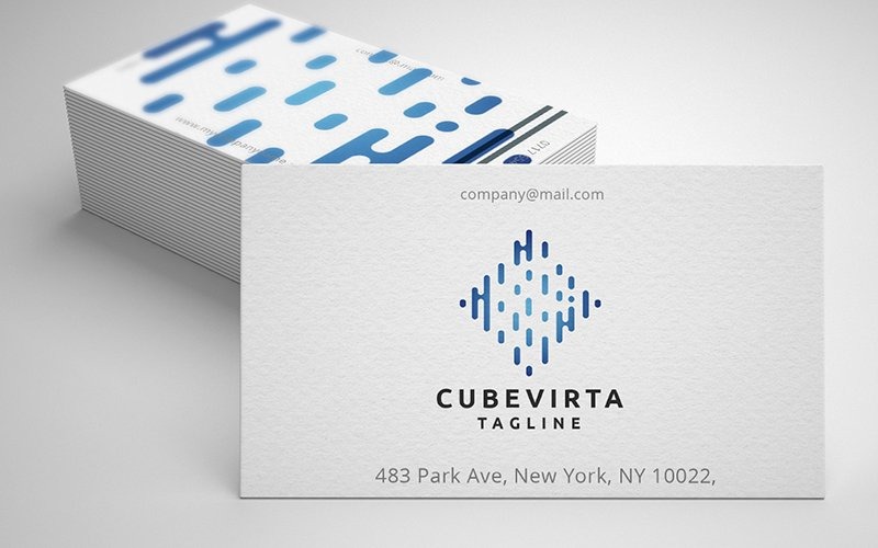 Professional Cube Virtual Logo Logo Template