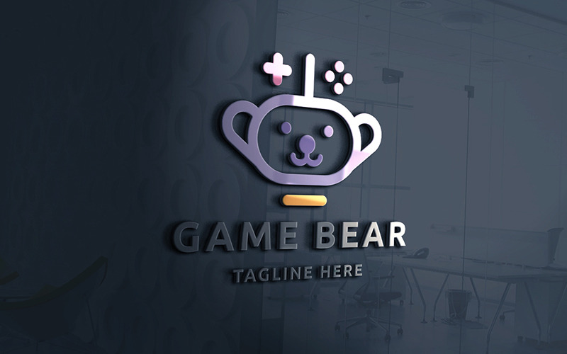 Professional Game Bear Logo Logo Template