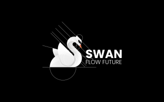 Swan Gradient Logo Design