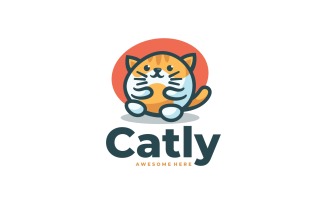 Vector Cat Simple Mascot Logo