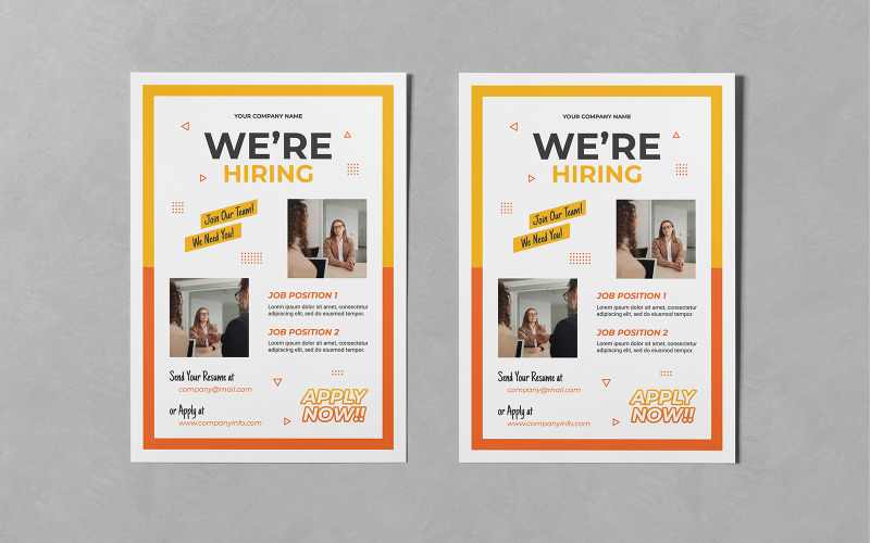 We Are Hiring Flyer Templates Corporate Identity