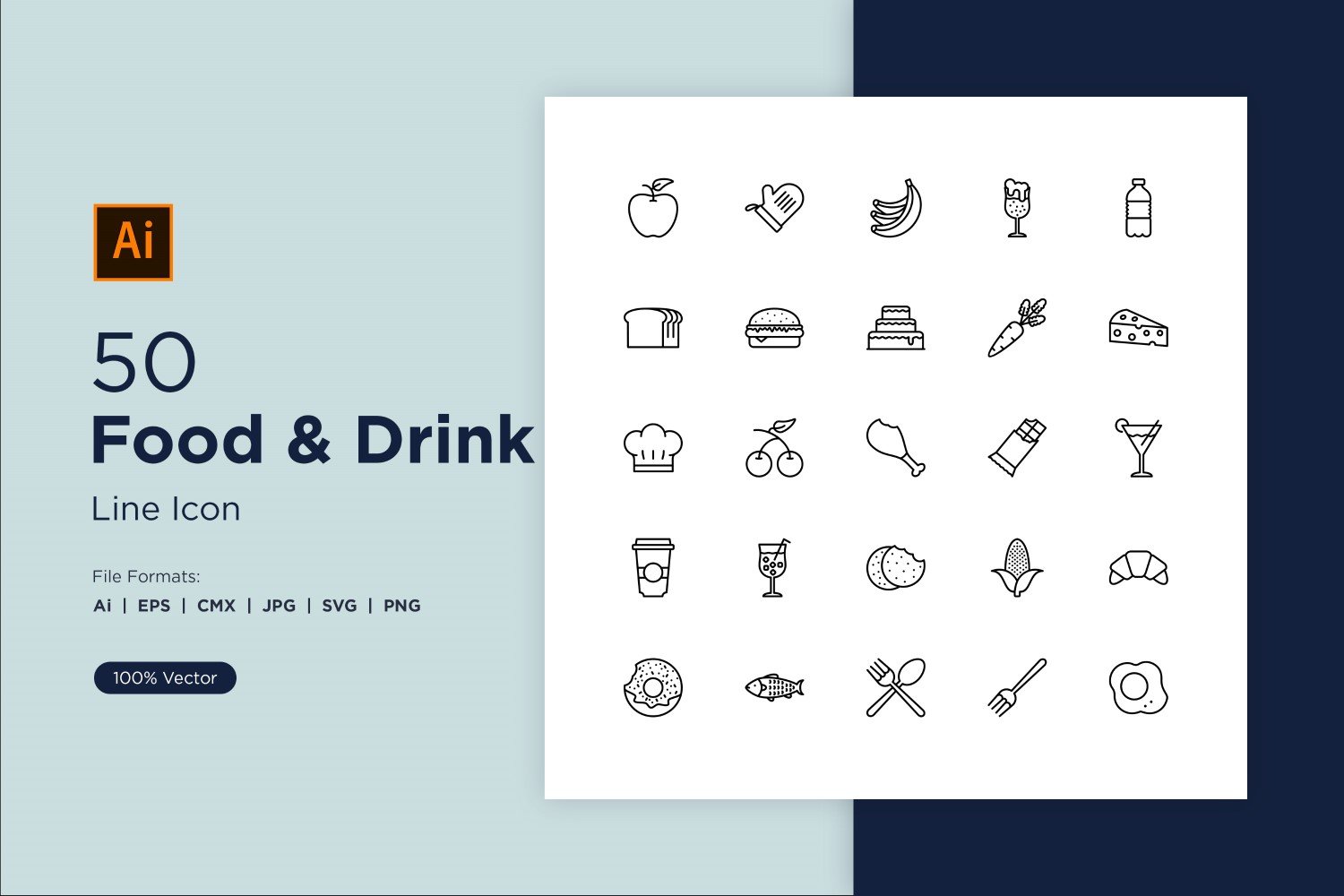 Kit Graphique #228824 Food Icon Divers Modles Web - Logo template Preview