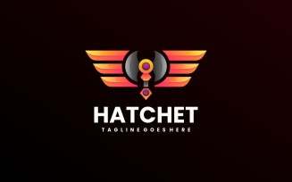 Hatchet Gradient Logo Style