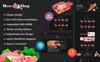 Meat Shop WooCommerce Theme With AI Content Generator