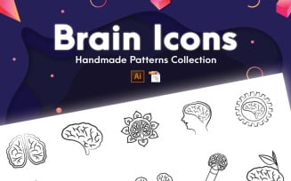 Brain Icons Handmade Collection