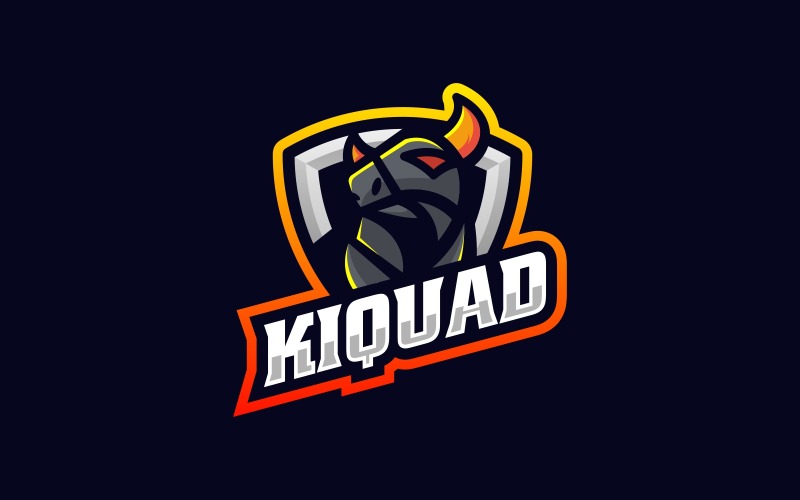 Bull E-Sport and Sport Logo Style Logo Template