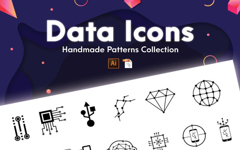 Data Icons Handmade Collection Icon Set