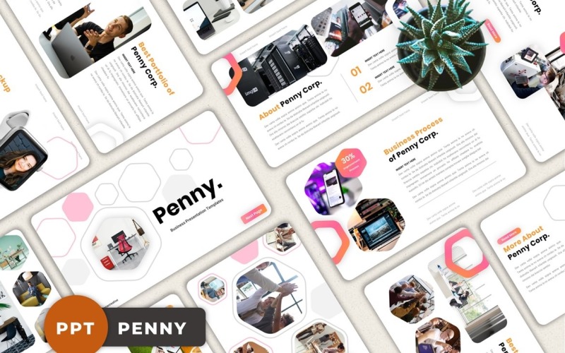 Penny - Creative Business Powerpoint PowerPoint Template
