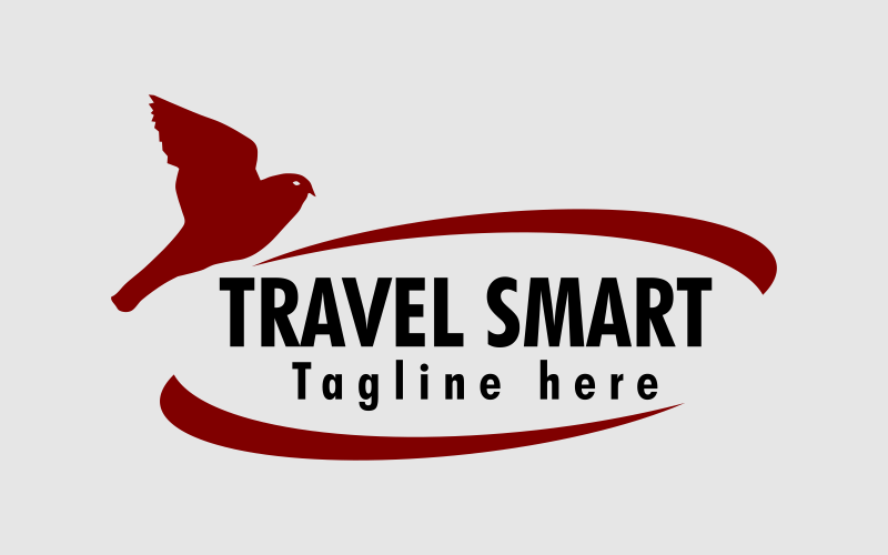Travel Smart Logo Custom Design Logo Template