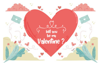 Valentine's Day Background Illustration