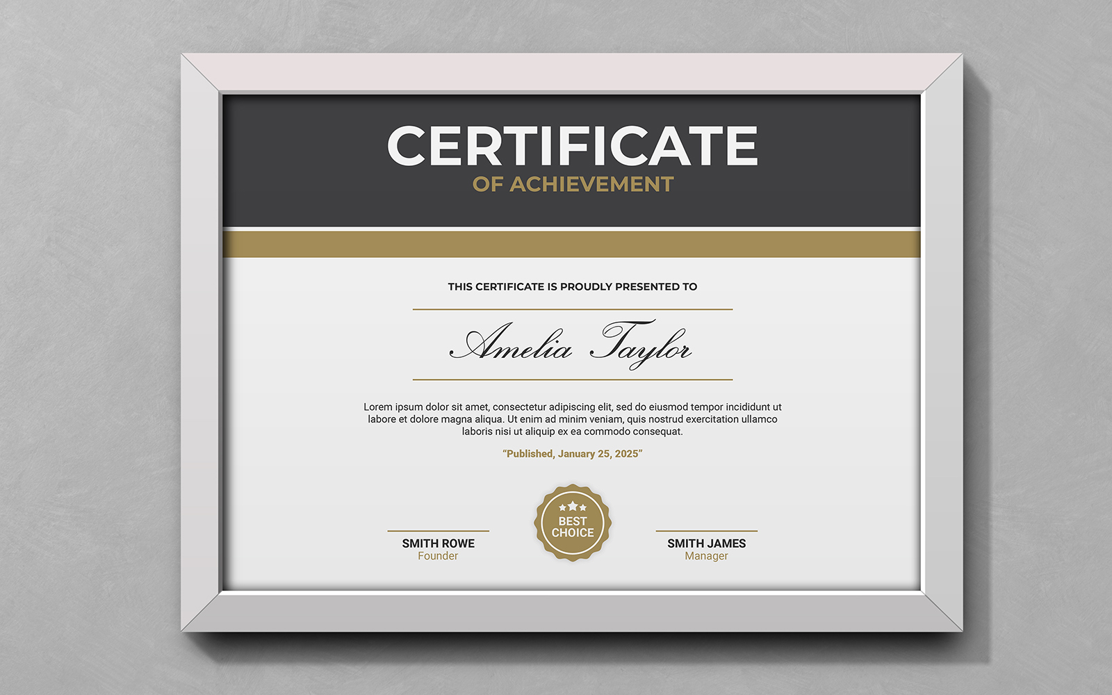 Kit Graphique #229063 Certificate Ralisation Divers Modles Web - Logo template Preview
