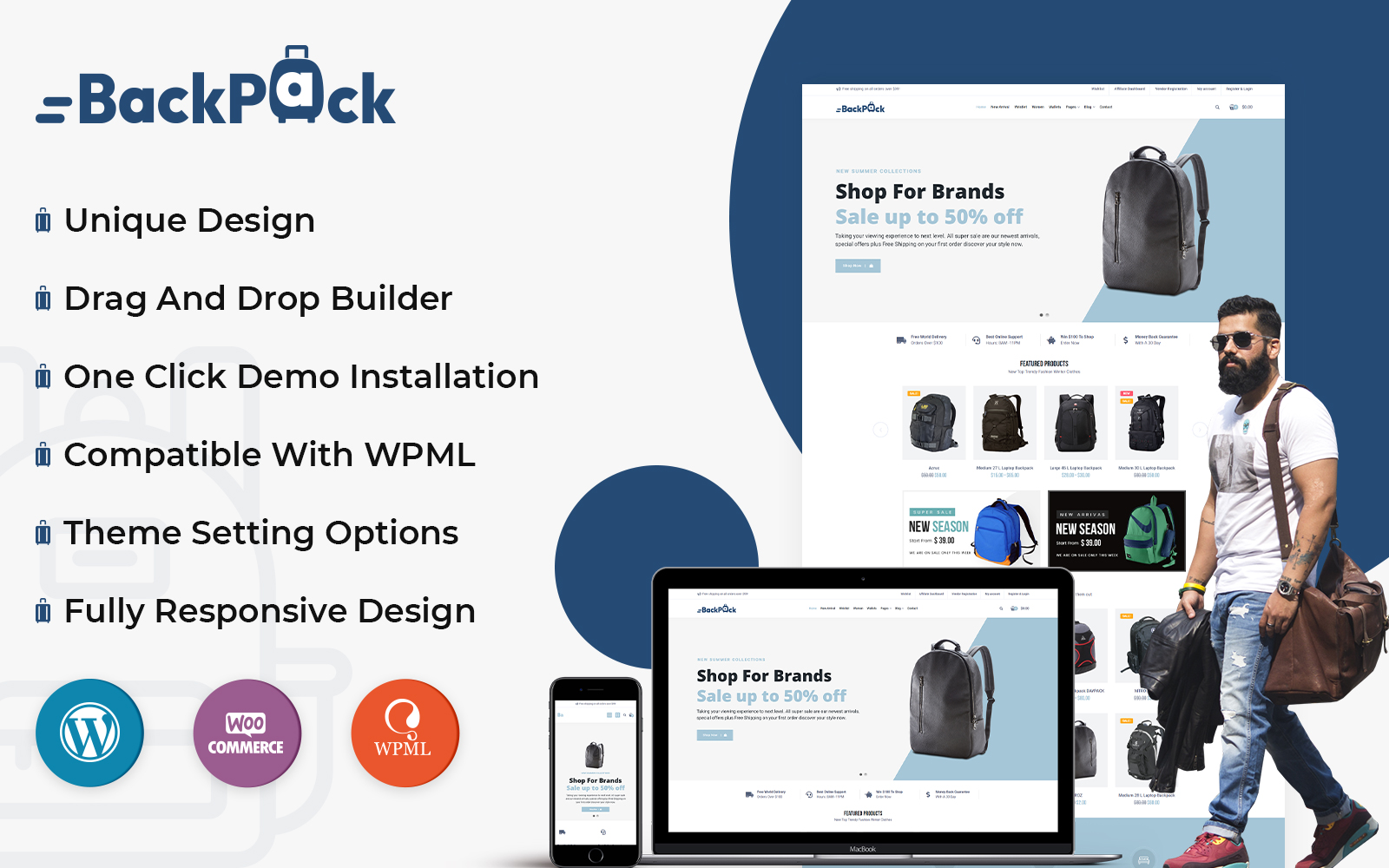 Template #229074 Online Backpack Webdesign Template - Logo template Preview