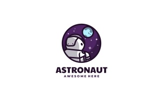 Astronaut Mascot Logo Style