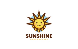 Sunshine Mascot Cartoon Logo