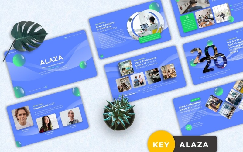 Alaza - Finance Agency Keynote Keynote Template