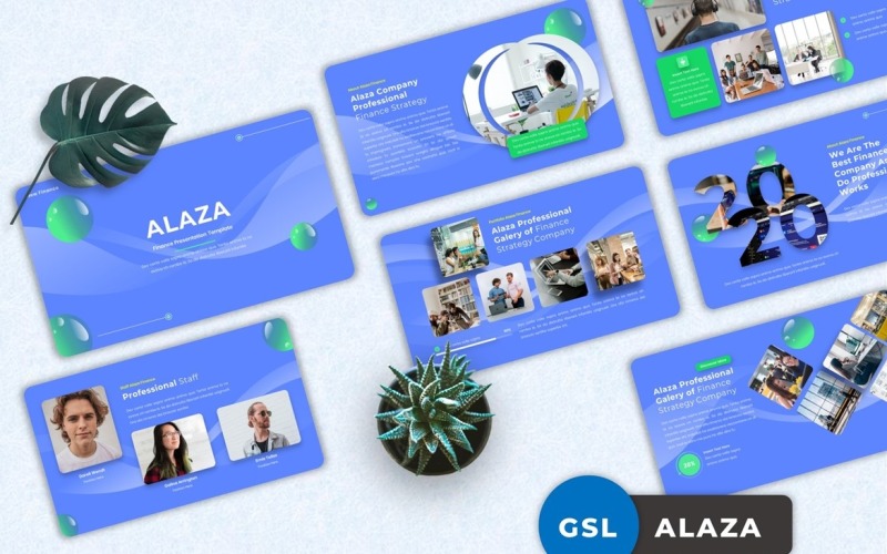 Alaza - Finance Googleslide Google Slide