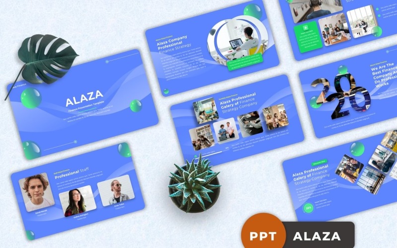 Alaza - Finance Powerpoint PowerPoint Template