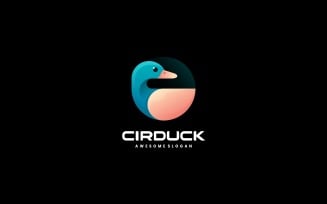 Circle Duck Gradient Logo