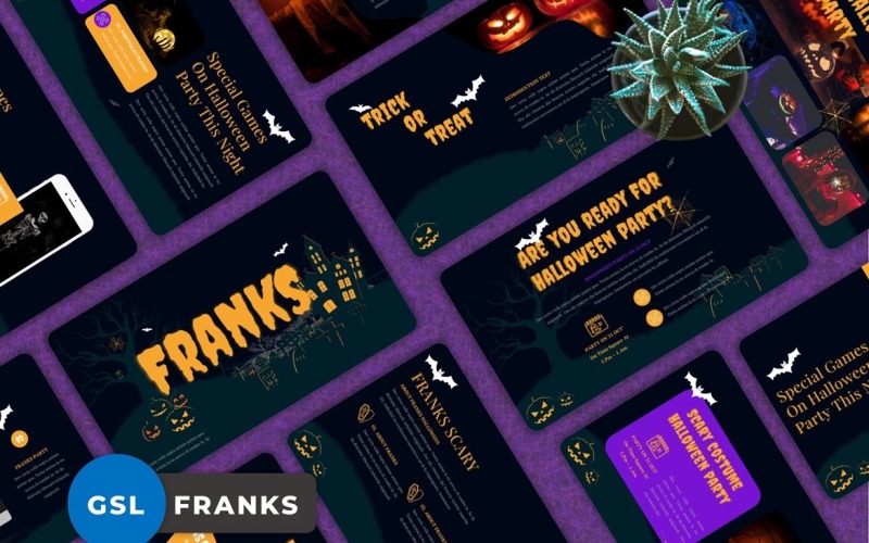 Franks - Halloween Googleslide Google Slide