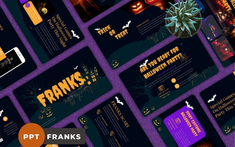 Franks - Halloween Powerpoint PowerPoint Template