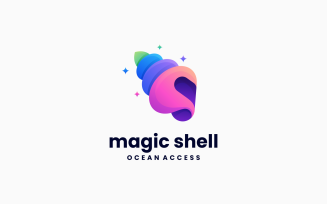 Magic Shell Gradient Colorful Logo