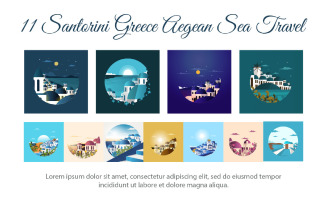 11 Santorini Greece Aegean Sea Travel