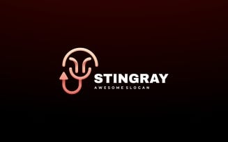 Stingray Line Gradient Logo