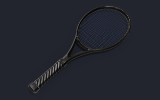 Tennis Racket Lowpoly 3d Model