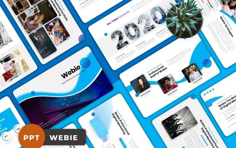 Webie - Digital Marketing Powerpoint PowerPoint Template