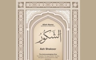 Ash shakoor Meaning & Explanation