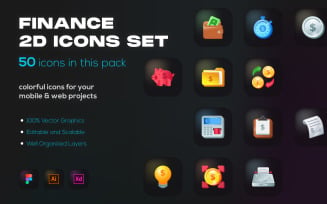 50 Engaging Finance Flat Icons