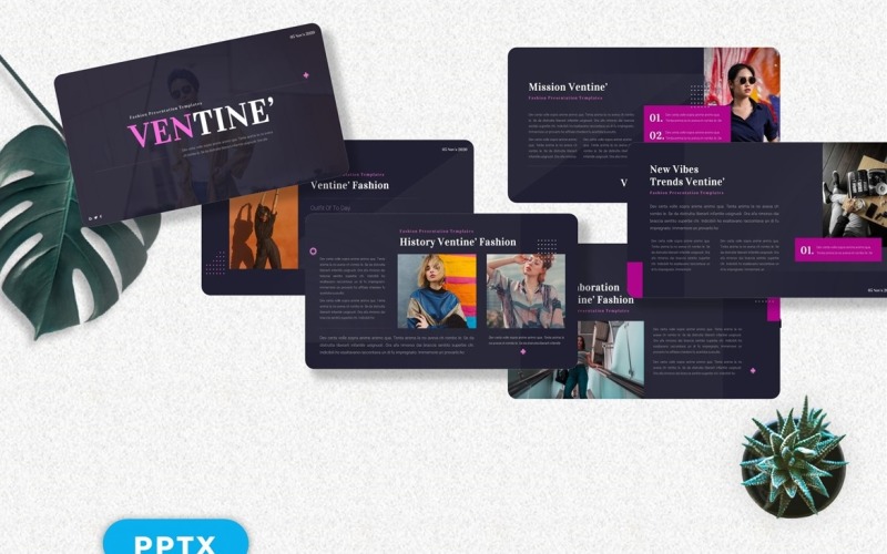 Ventine' - Fashion Powerpoint PowerPoint Template