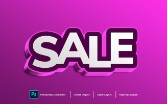 Sale Text Effect Layer Style Design Template