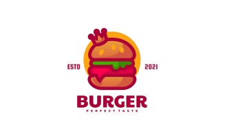 Burger Simple Logo Template