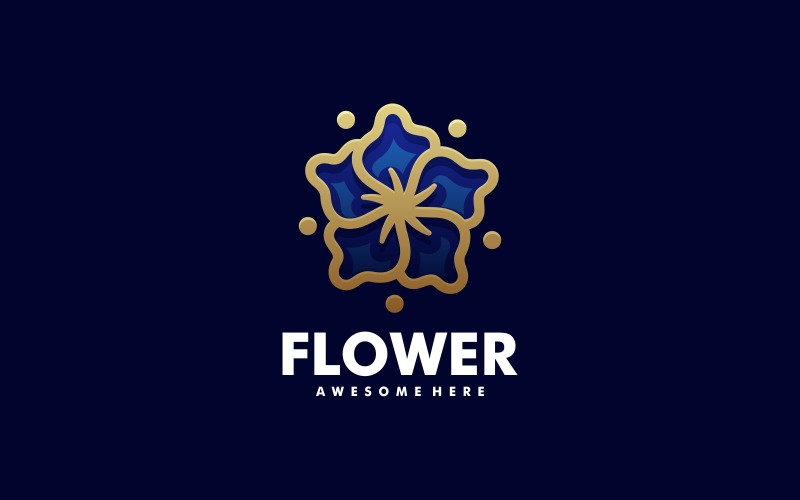Flower Line Luxury Logo Style Logo Template