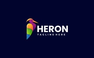 Heron Colorful Logo Style