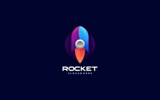 Rocket Colorful Logo Style