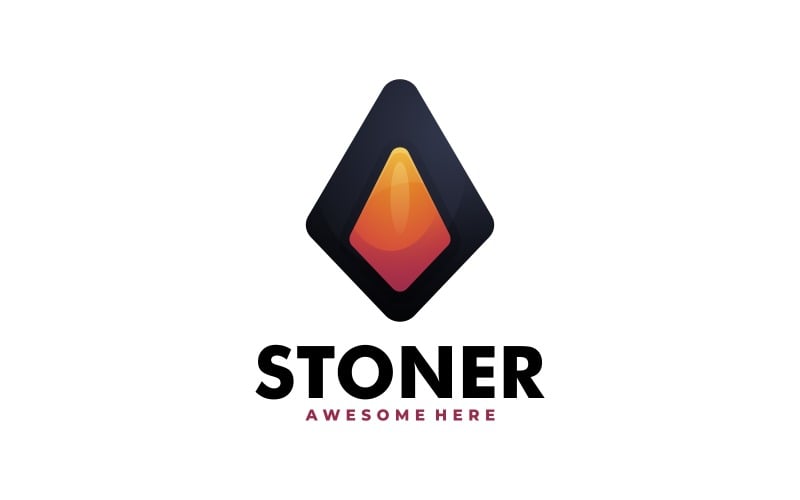 Stone Gradient Logo Style Logo Template