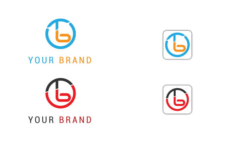 T-B-or-B-T-Creative-Business Logo Vector Logo Template