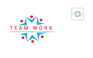 Team-Work-Consulting-Logo-Design-Template Logo Template