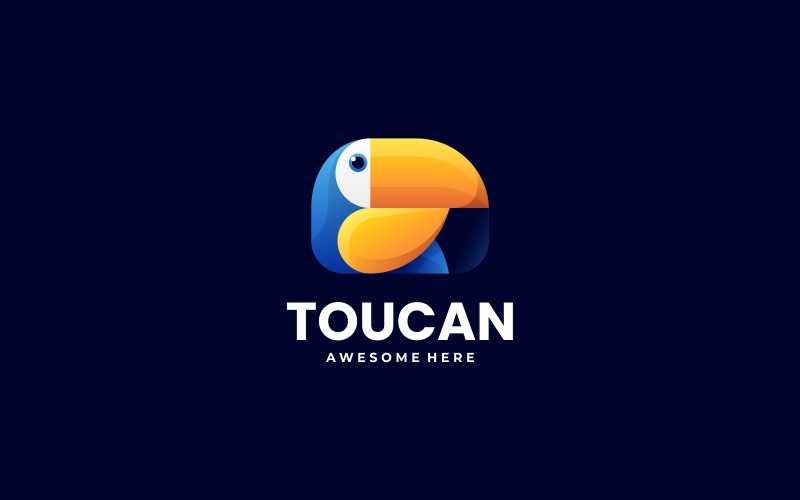 Toucan Gradient Color Logo Logo Template
